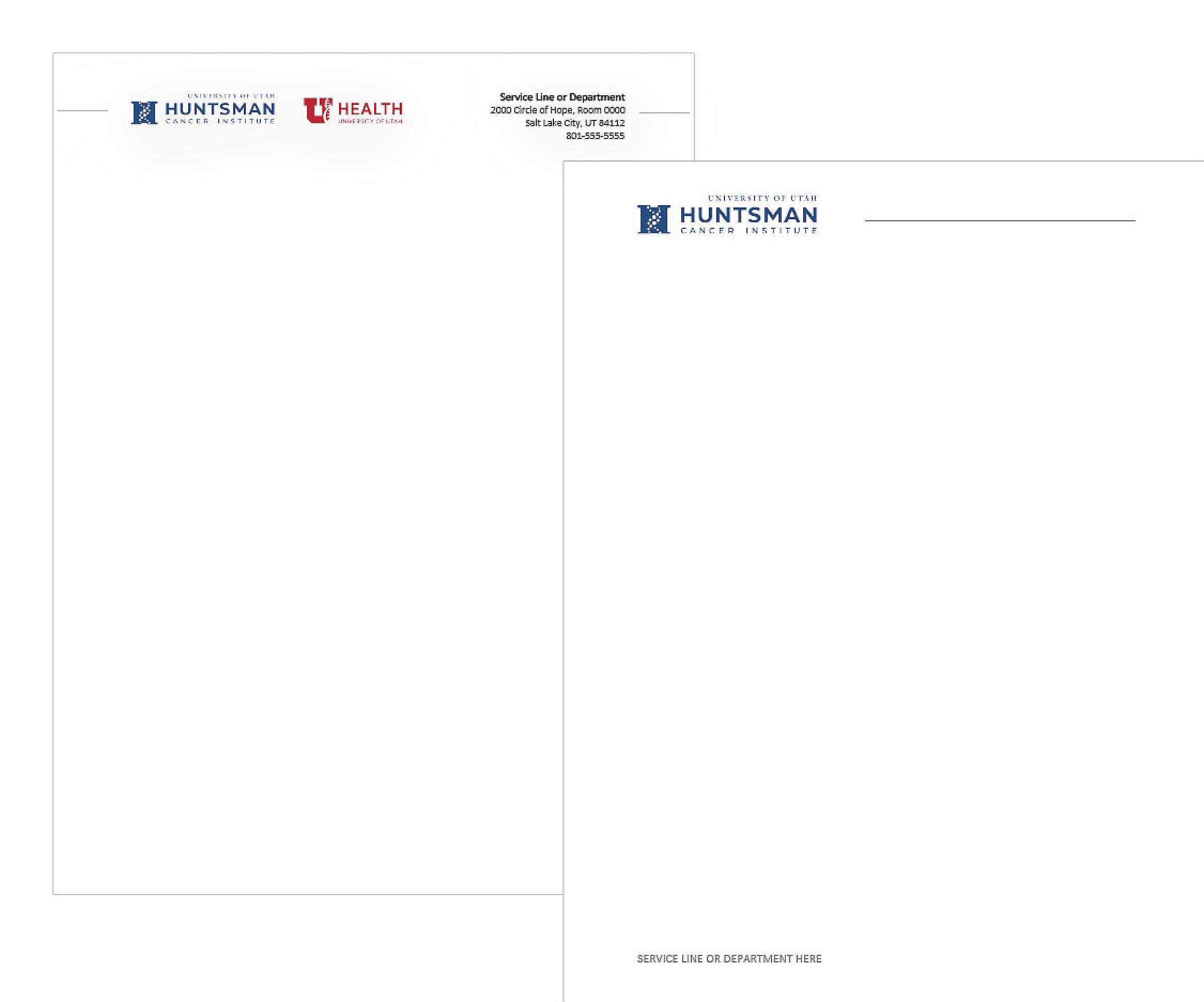 Examples of branded letterhead