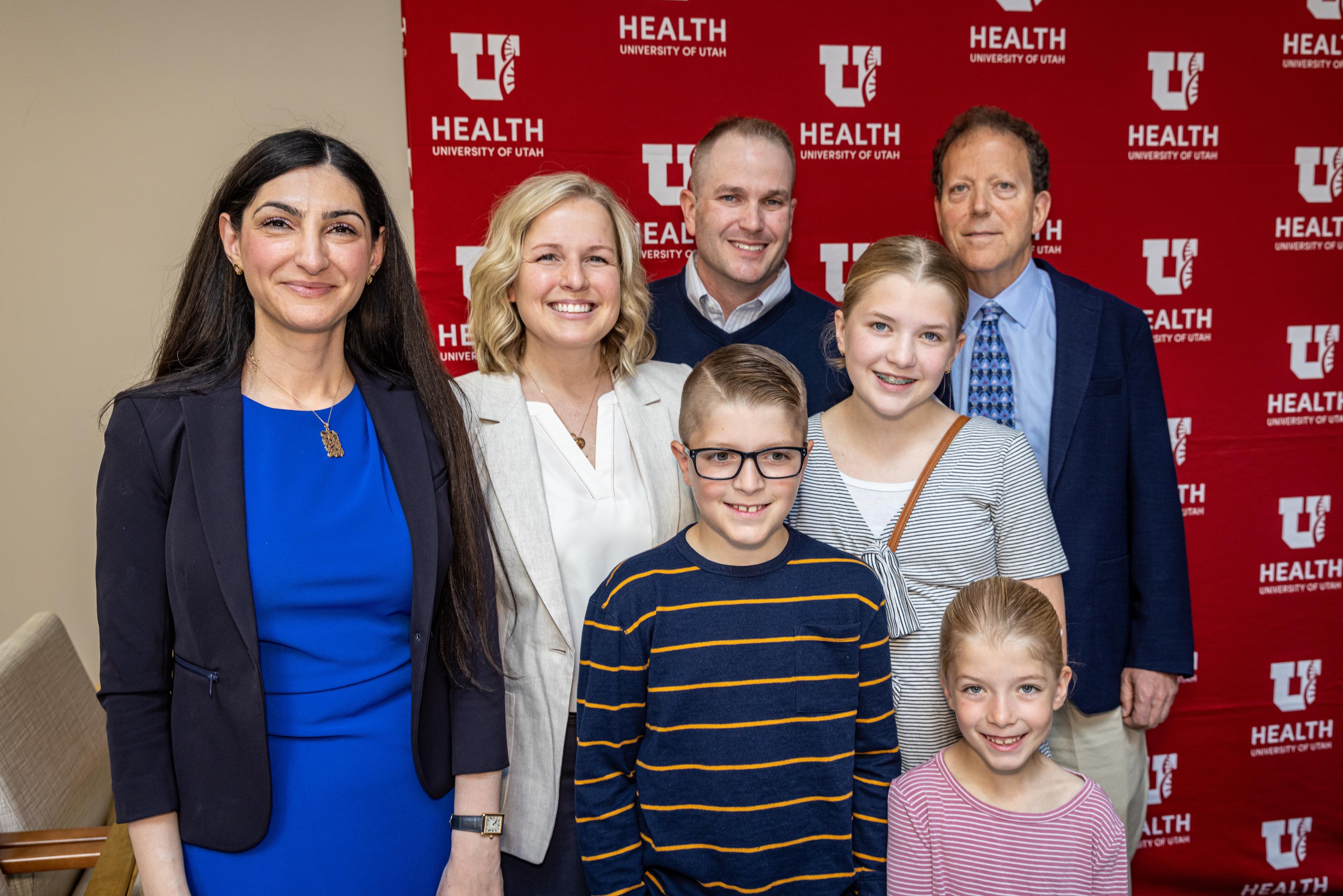 Maines family with Dr. Silver at the recent UPAL ribbon cutting ceremony